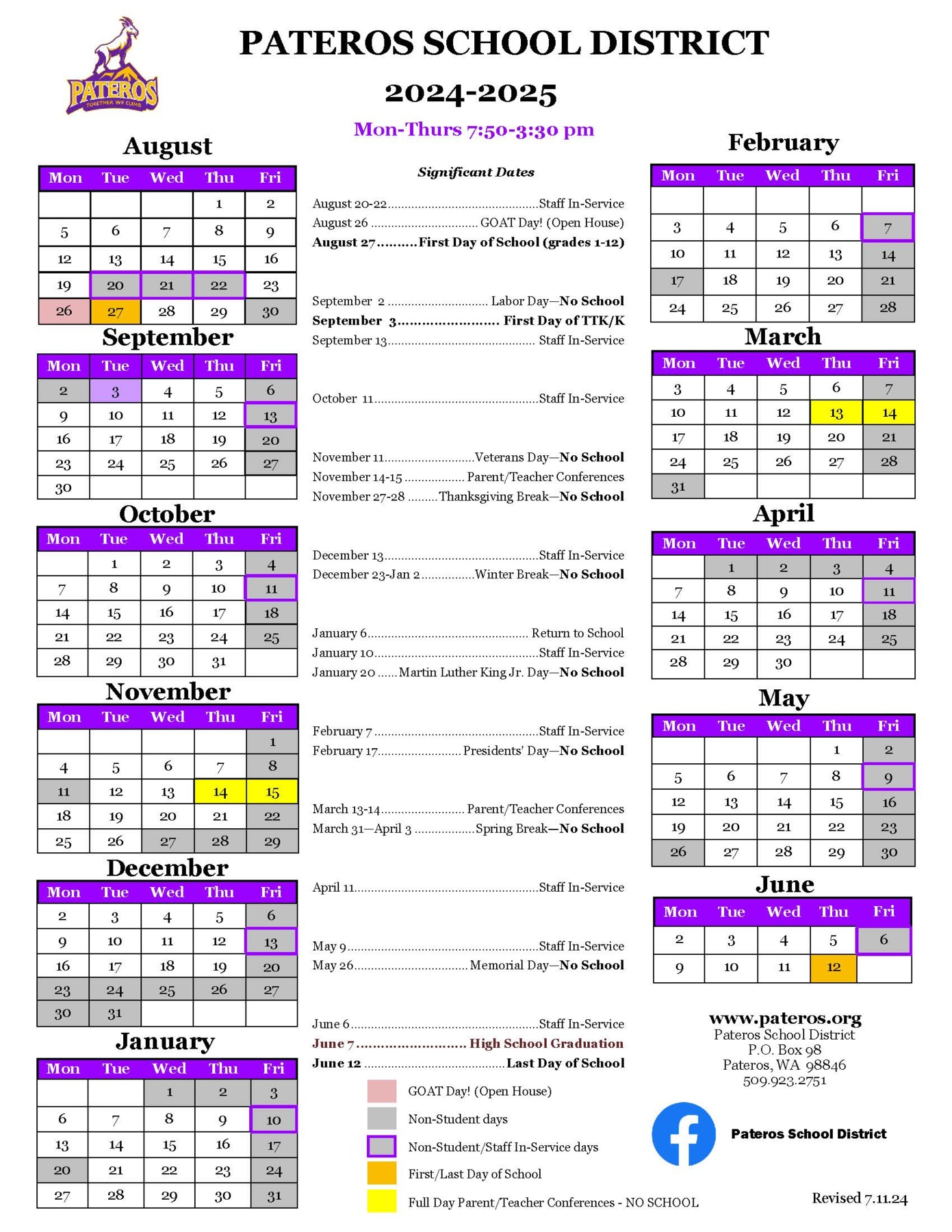 Calendar 24-25